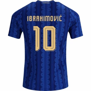 Maglia Calcio Svezia Ibrahimovic #10 Mondiali 2026 Trasferta Uomo