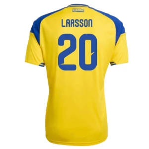Maglia Calcio Svezia Larsson #20 Mondiali 2026 Prima Uomo