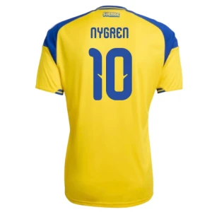 Maglia Calcio Svezia Nygren #10 Mondiali 2026 Prima Uomo