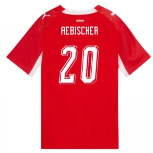 Maglia Calcio Svizzera Aebischer #20 Mondiali 2026 Prima Uomo