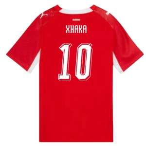 Maglia Calcio Svizzera Granit Xhaka #10 Mondiali 2026 Prima Uomo