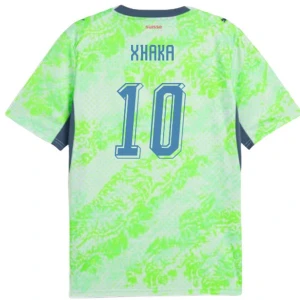 Maglia Calcio Svizzera Granit Xhaka #10 Mondiali 2026 Trasferta Uomo