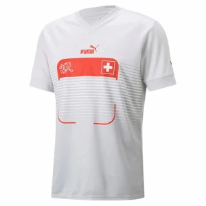 Maglia Calcio Svizzera Mondiali 2022 Trasferta Uomo