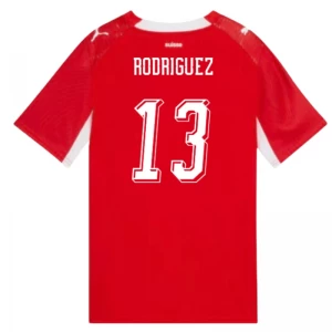 Maglia Calcio Svizzera Rodriguez #13 Mondiali 2026 Prima Uomo