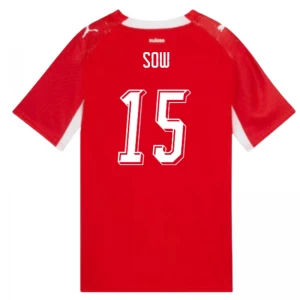 Maglia Calcio Svizzera Sow #15 Mondiali 2026 Prima Uomo