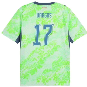 Maglia Calcio Svizzera Vargas #17 Mondiali 2026 Trasferta Uomo