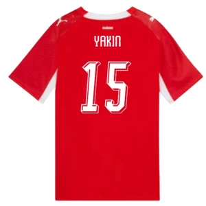 Maglia Calcio Svizzera Yakin #15 Mondiali 2026 Prima Uomo