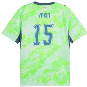 Maglia Calcio Svizzera Yakin #15 Mondiali 2026 Trasferta Uomo