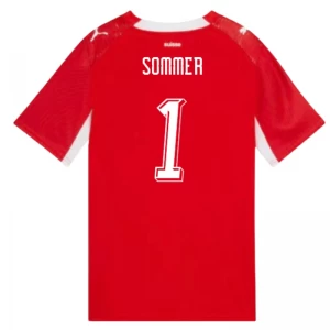 Maglia Calcio Svizzera Yann Sommer #1 Mondiali 2026 Prima Uomo