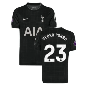 Maglia Calcio Tottenham Hotspur 2025-26 Pedro Porro #23 Trasferta Uomo