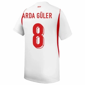 Maglia Calcio Turchia Arda Güler #8 Mondiali 2026 Trasferta Uomo