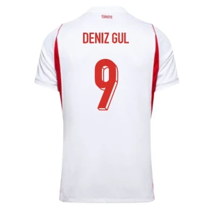 Maglia Calcio Turchia Deniz Gul #9 Mondiali 2026 Trasferta Uomo