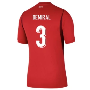 Maglia Calcio Turchia Merih Demiral #3 Mondiali 2026 Prima Uomo