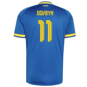 Maglia Calcio Ucraina 2026 Dovbyk #11 Trasferta Uomo