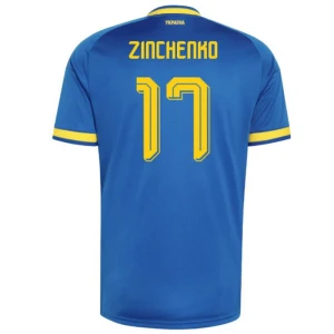 Maglia Calcio Ucraina 2026 Zinchenko #17 Trasferta Uomo