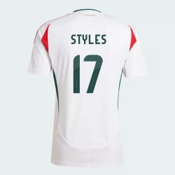 Maglia Calcio Ungheria Callum Styles #17 Europei 2024 Trasferta Uomo
