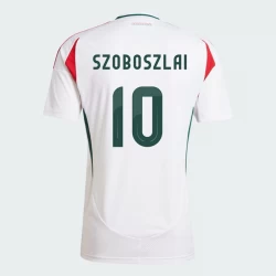 Maglia Calcio Ungheria Dominik Szoboszlai #10 Europei 2024 Trasferta Uomo