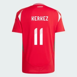 Maglia Calcio Ungheria Milos Kerkez #11 Europei 2024 Prima Uomo