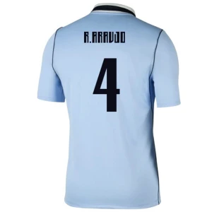 Maglia Calcio Uruguay Ronald Araujo #4 Mondiali 2026 Prima Uomo
