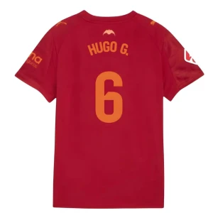 Maglia Calcio Valencia CF 2025-26 Hugo G. #6 Trasferta Uomo