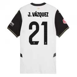 Maglia Calcio Valencia CF J. Vazquez #21 2024-25 Prima Uomo