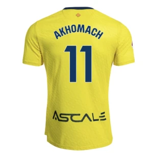 Maglia Calcio Villarreal CF Akhomach #11 2025-26 Prima Uomo