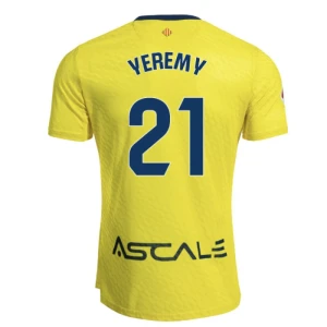 Maglia Calcio Villarreal CF Yeremy #21 2025-26 Prima Uomo