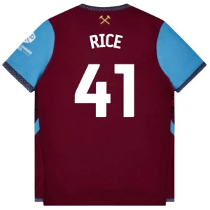 Maglia Calcio West Ham United Declan Rice #41 2026-27 Prima Uomo