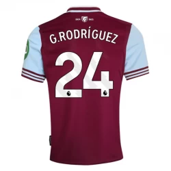 Maglia Calcio West Ham United G. Rodriguez #24 2024-25 Prima Uomo