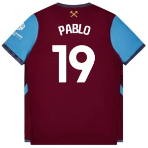 Maglia Calcio West Ham United Pablo #19 2026-27 Prima Uomo