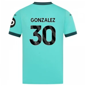 Maglia Calcio Wolverhampton Wanderers 2025-26 Gonzalez #30 Trasferta Uomo