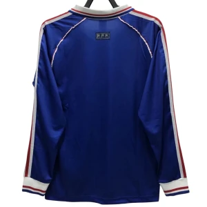 Maglia Francia Retro 1998 Prima Uomo Manica Lunga