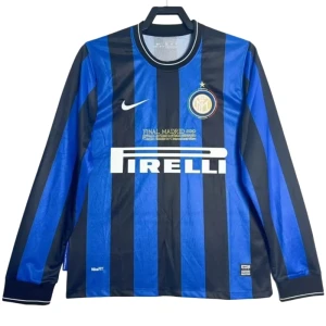 Maglia Inter Milan Champions League Final Retro 2010-11 Prima Uomo Manica Lunga