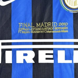 Maglia Inter Milan Champions League Final Retro 2010-11 Prima Uomo Manica Lunga