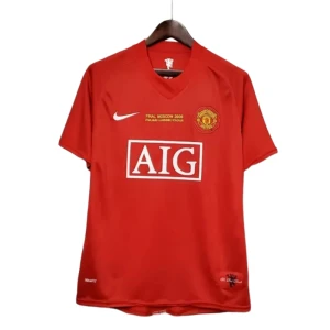 Maglia Manchester United Champions League Final Retro 2008-09 Prima Uomo