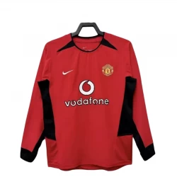 Maglia Manchester United Retro 2002-04 Prima Uomo Manica Lunga