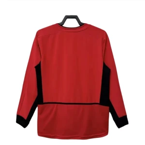 Maglia Manchester United Retro 2002-04 Prima Uomo Manica Lunga