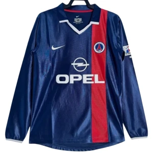Maglia Paris Saint-Germain PSG Retro 2001-02 Prima Uomo Manica Lunga