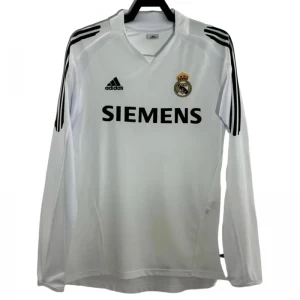 Maglia Real Madrid Retro 2005-06 Prima Uomo Manica Lunga