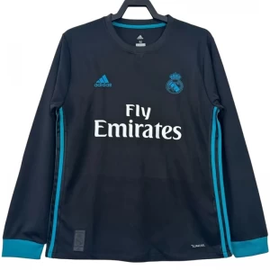 Maglia Real Madrid Retro 2017-18 Trasferta Uomo Manica Lunga
