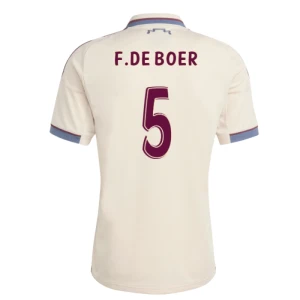 Maglie Calcio AFC Ajax Amsterdam F. De Boer #5 2025-26 Terza Uomo