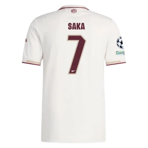 Maglie Calcio Arsenal FC Bukayo Saka #7 2025-26 Champions League Terza Uomo