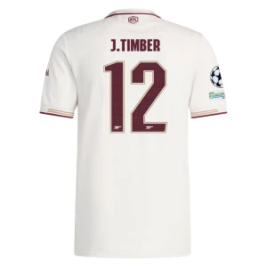 Maglie Calcio Arsenal FC J. Timber #12 2025-26 Champions League Terza Uomo