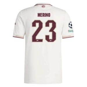 Maglie Calcio Arsenal FC Merino #23 2025-26 Champions League Terza Uomo