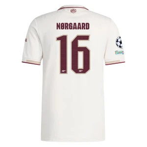 Maglie Calcio Arsenal FC Norgaard #16 2025-26 Champions League Terza Uomo