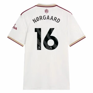 Maglie Calcio Arsenal FC Norgaard #16 2025-26 Terza Uomo
