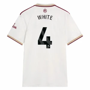 Maglie Calcio Arsenal FC White #4 2025-26 Terza Uomo