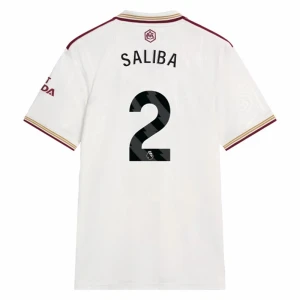 Maglie Calcio Arsenal FC William Saliba #2 2025-26 Terza Uomo