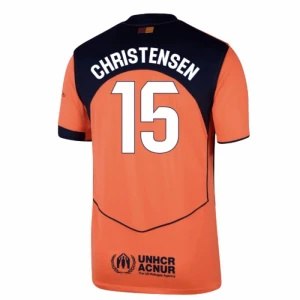 Maglie Calcio Barcellona Christensen #15 2025-26 Terza Uomo