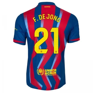 Maglie Calcio Barcellona Frenkie de Jong #21 2025-26 Fourth Uomo